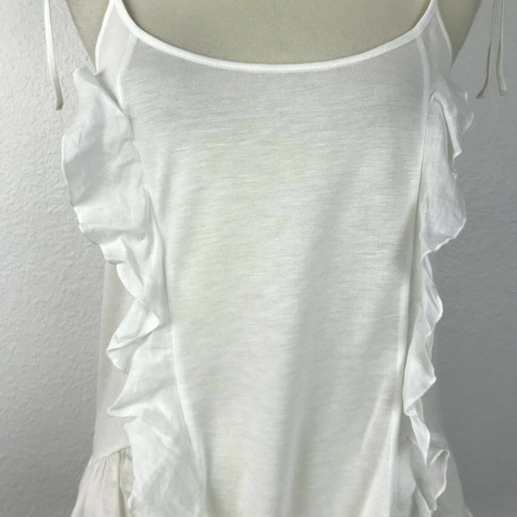 Chelsea 28 Linen Blend Ruffed Tank Top - Picture 5 of 11